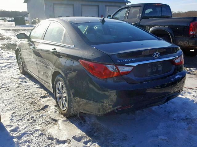 5NPEB4AC3BH208234 - 2011 HYUNDAI SONATA GLS BLUE photo 3