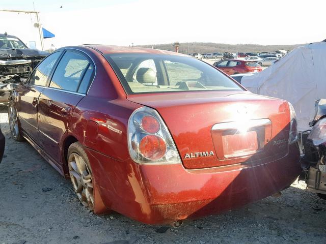 1N4BL11D15C234912 - 2005 NISSAN ALTIMA SE BURGUNDY photo 3