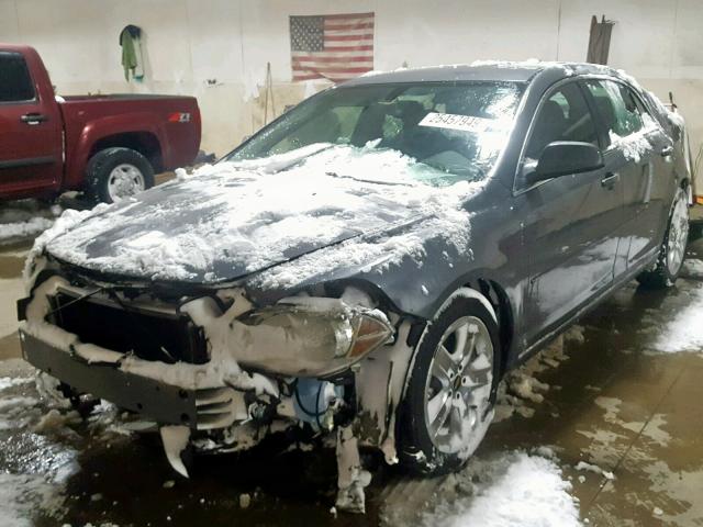 1G1ZH57B994184308 - 2009 CHEVROLET MALIBU 1LT GRAY photo 2