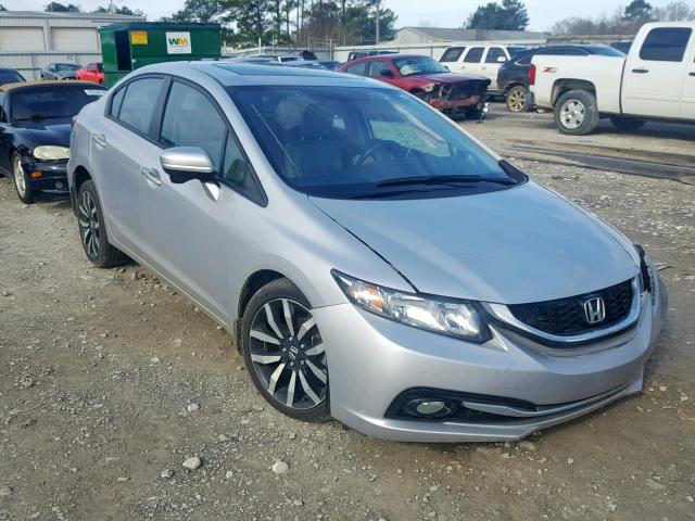 2HGFB2F94FH513716 - 2015 HONDA CIVIC EXL SILVER photo 1