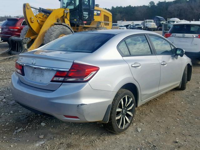 2HGFB2F94FH513716 - 2015 HONDA CIVIC EXL SILVER photo 4