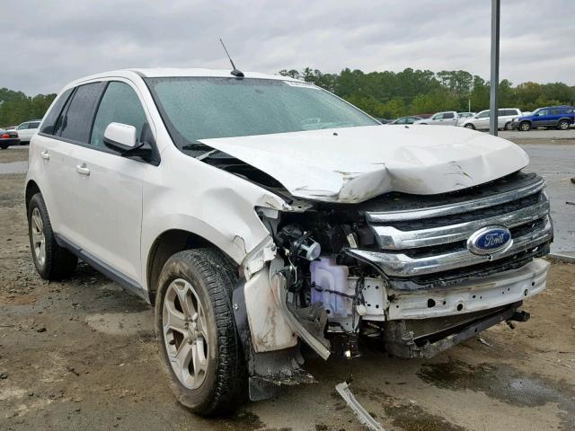 2FMDK3JC2DBC61586 - 2013 FORD EDGE SEL WHITE photo 1