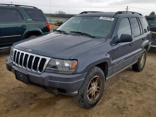 1J4GX48S93C582295 - 2003 JEEP GRAND CHER BLUE photo 2