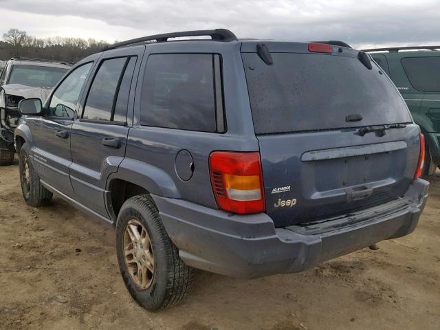 1J4GX48S93C582295 - 2003 JEEP GRAND CHER BLUE photo 3