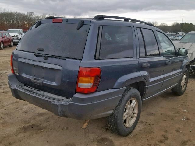 1J4GX48S93C582295 - 2003 JEEP GRAND CHER BLUE photo 4