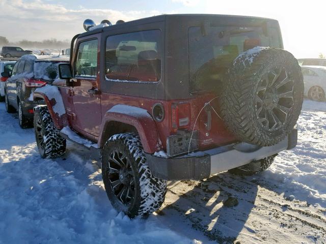 1C4GJWBG0CL186070 - 2012 JEEP WRANGLER S BURGUNDY photo 3