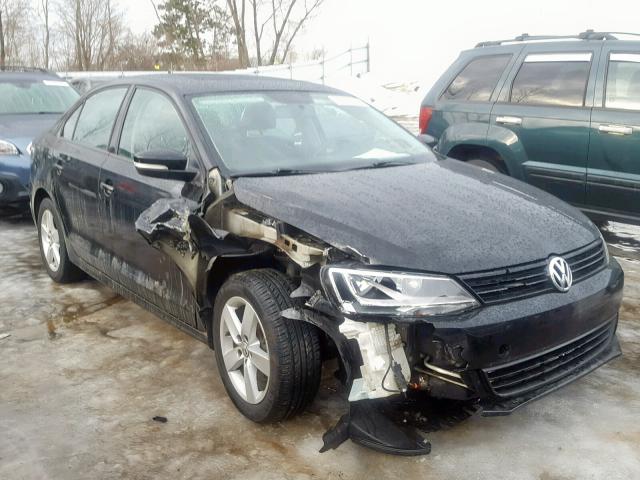 3VWLL7AJ5CM395537 - 2012 VOLKSWAGEN JETTA TDI BLACK photo 1