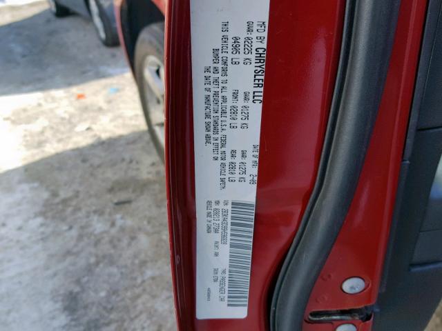 2B3KA43D99H596828 - 2009 DODGE CHARGER RED photo 10