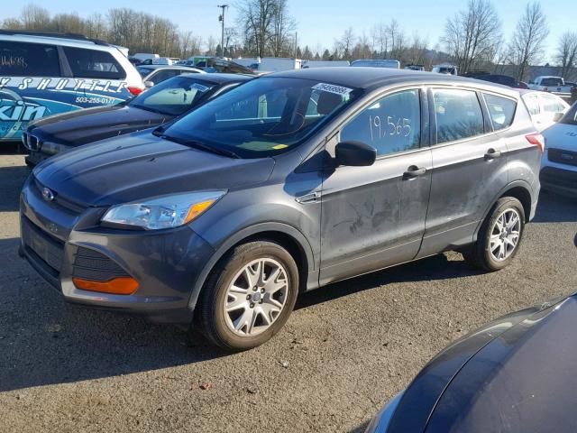 1FMCU0F77FUA67536 - 2015 FORD ESCAPE S GRAY photo 2