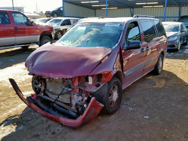 1GNDV23E95D123048 - 2005 CHEVROLET VENTURE LS RED photo 2