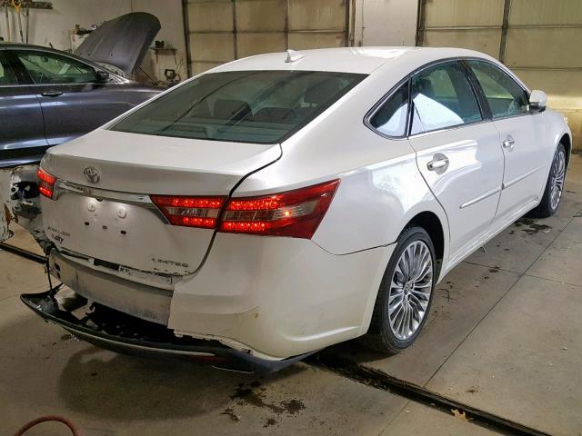 4T1BK1EB0JU269639 - 2018 TOYOTA AVALON XLE WHITE photo 4