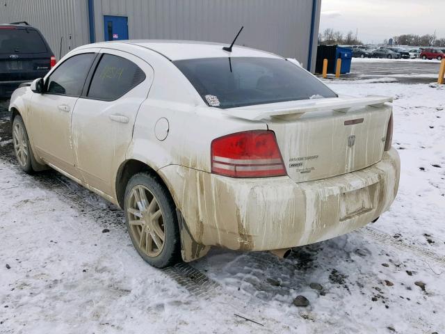 1B3LD76M88N291089 - 2008 DODGE AVENGER R/ WHITE photo 3