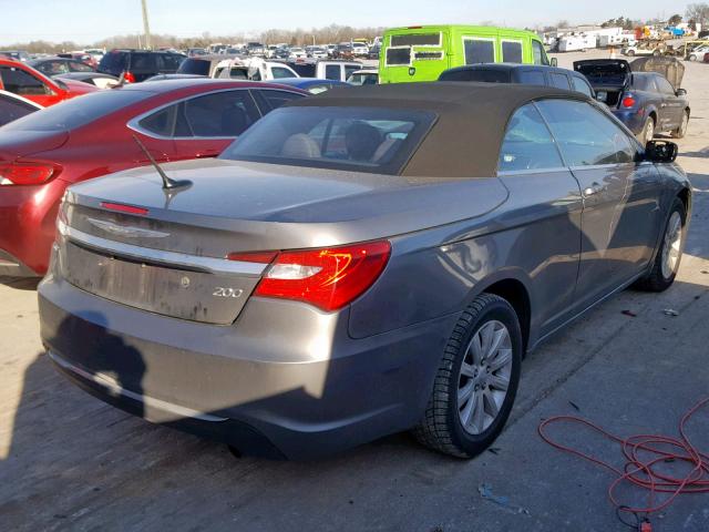 1C3BCBEB6CN229042 - 2012 CHRYSLER 200 TOURIN GRAY photo 4