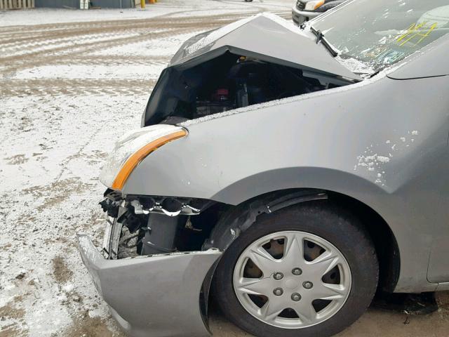 3N1AB6AP7BL707568 - 2011 NISSAN SENTRA 2.0 GRAY photo 9