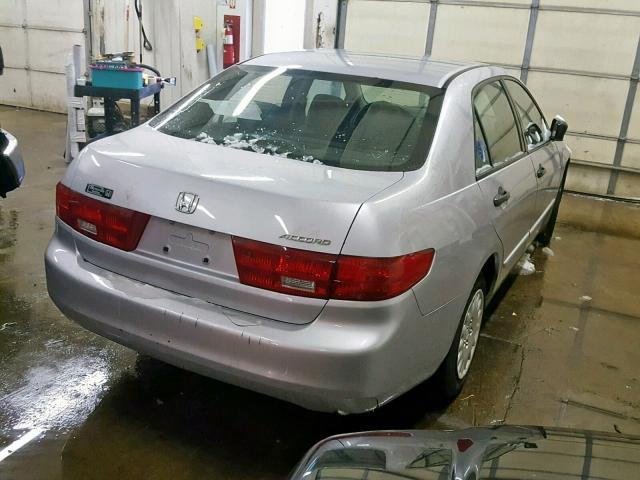 1HGCM56135A113619 - 2005 HONDA ACCORD DX SILVER photo 4