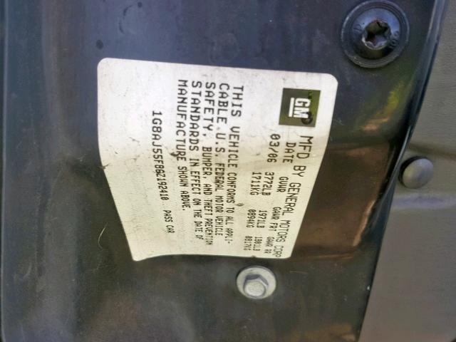 1G8AJ55F86Z192410 - 2006 SATURN ION LEVEL SILVER photo 10