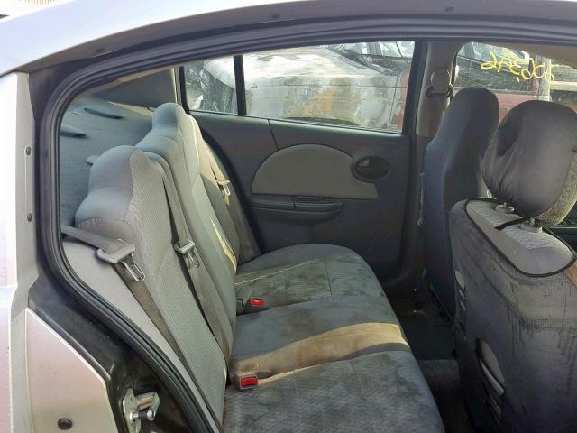 1G8AJ55F86Z192410 - 2006 SATURN ION LEVEL SILVER photo 6
