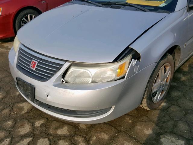1G8AJ55F86Z192410 - 2006 SATURN ION LEVEL SILVER photo 9