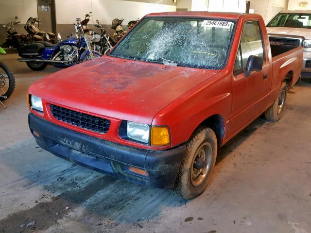 4S1CL11L5N4209505 - 1992 ISUZU CONVENTION RED photo 2