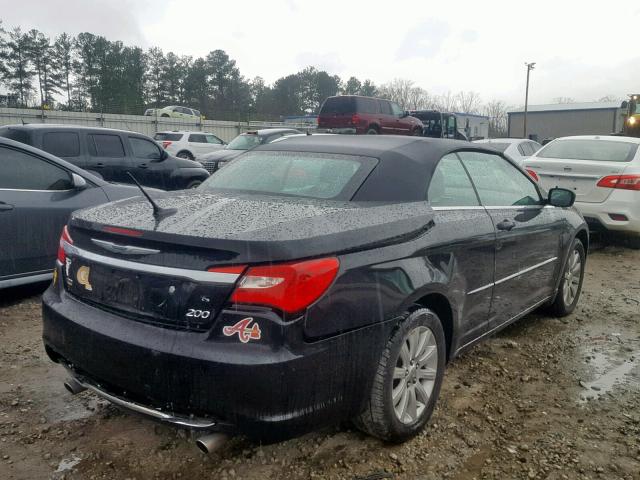 1C3BCBEG1DN659459 - 2013 CHRYSLER 200 TOURIN BLACK photo 4