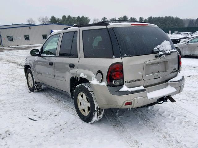 1GNDT13S322339586 - 2002 CHEVROLET TRAILBLAZE TAN photo 3