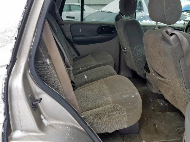 1GNDT13S322339586 - 2002 CHEVROLET TRAILBLAZE TAN photo 6