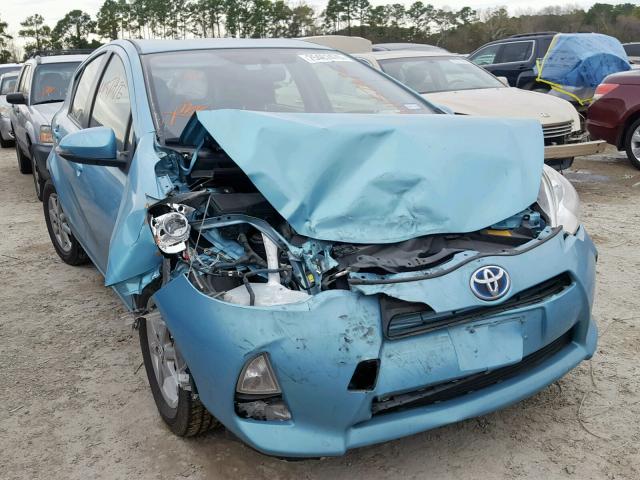 JTDKDTB30D1045543 - 2013 TOYOTA PRIUS C TURQUOISE photo 1