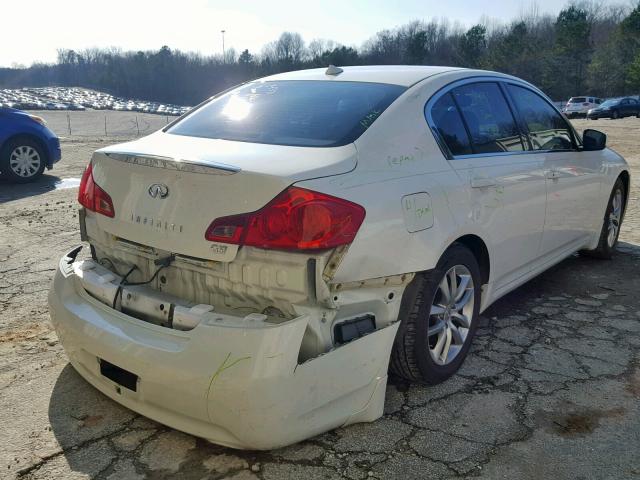 JNKCV61E09M310794 - 2009 INFINITI G37 BASE WHITE photo 4