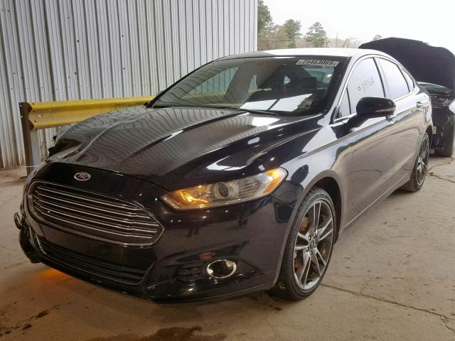 3FA6P0K90ER281750 - 2014 FORD FUSION TIT BLUE photo 2