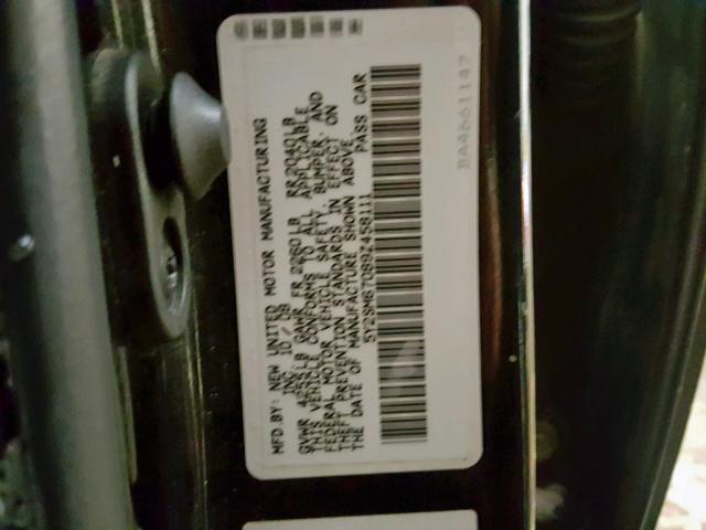 5Y2SM67089Z458111 - 2009 PONTIAC VIBE BLACK photo 10