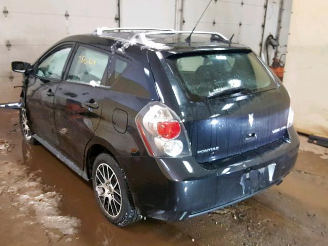 5Y2SM67089Z458111 - 2009 PONTIAC VIBE BLACK photo 3