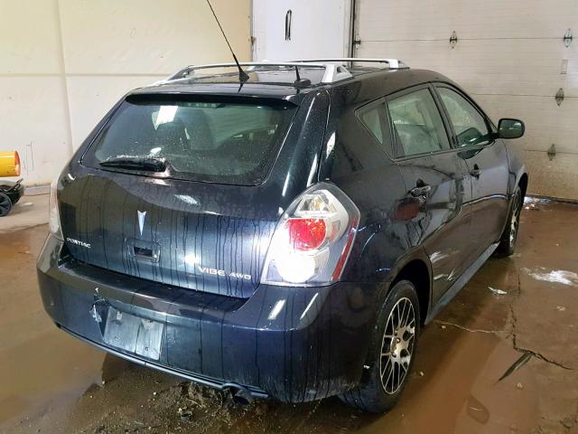 5Y2SM67089Z458111 - 2009 PONTIAC VIBE BLACK photo 4