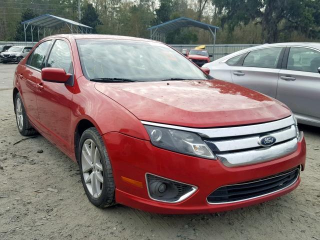 3FAHP0JA7CR359684 - 2012 FORD FUSION SEL RED photo 1