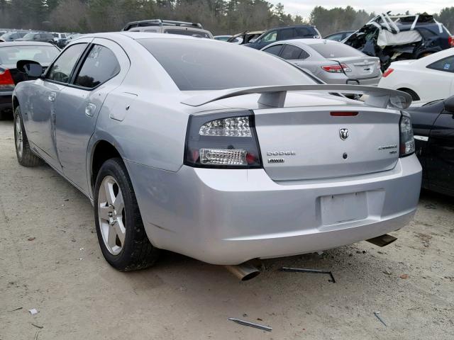 2B3KK33V89H603185 - 2009 DODGE CHARGER SX SILVER photo 3