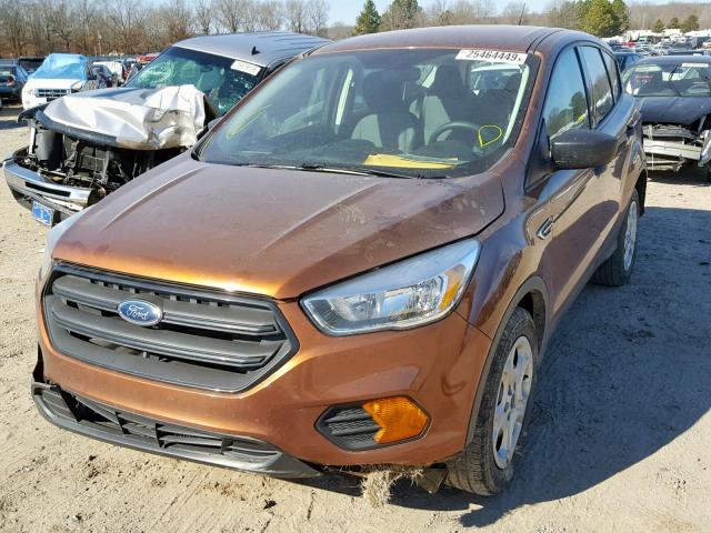 1FMCU0F71HUA27178 - 2017 FORD ESCAPE S ORANGE photo 2