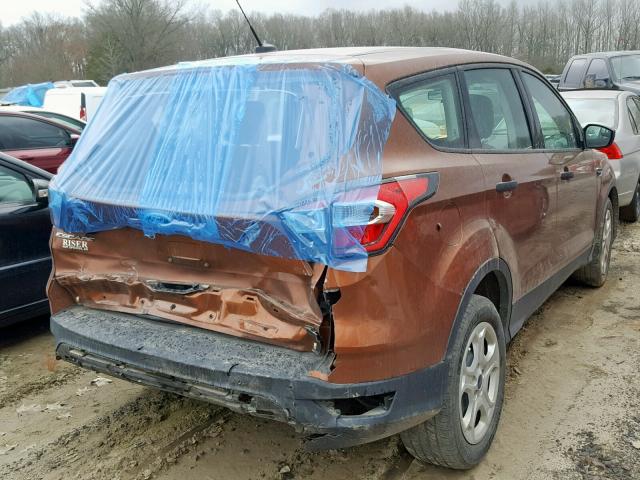 1FMCU0F71HUA27178 - 2017 FORD ESCAPE S ORANGE photo 4