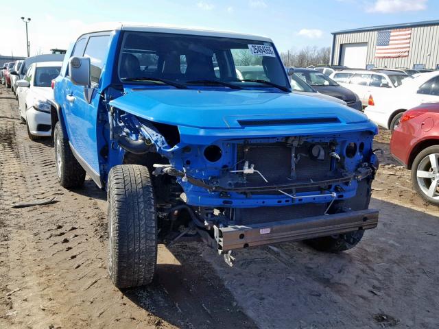 JTEBU11F870085214 - 2007 TOYOTA FJ CRUISER BLUE photo 1