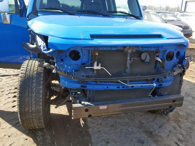 JTEBU11F870085214 - 2007 TOYOTA FJ CRUISER BLUE photo 9