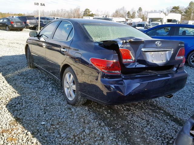 JTHBA30G555066637 - 2005 LEXUS ES 330 BLUE photo 3