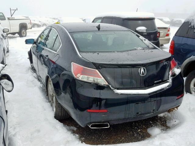 19UUA9F77EA001480 - 2014 ACURA TL ADVANCE BLACK photo 3