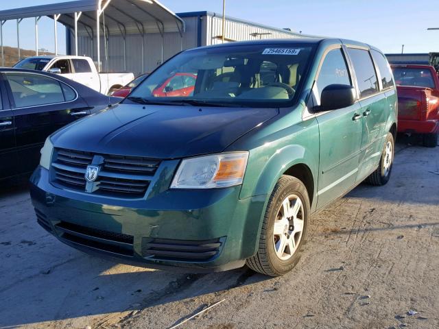 2D8HN44E39R542151 - 2009 DODGE GRAND CARA GREEN photo 2