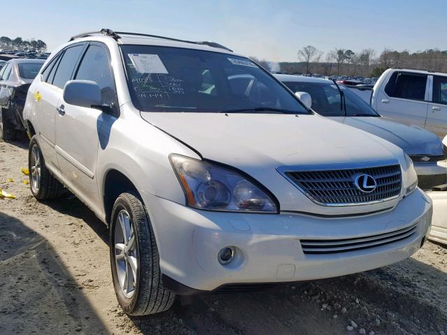 JTJGW31U382850346 - 2008 LEXUS RX 400H WHITE photo 1