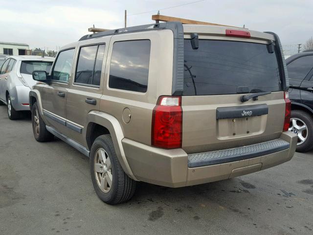1J8HH48K86C289332 - 2006 JEEP COMMANDER TAN photo 3