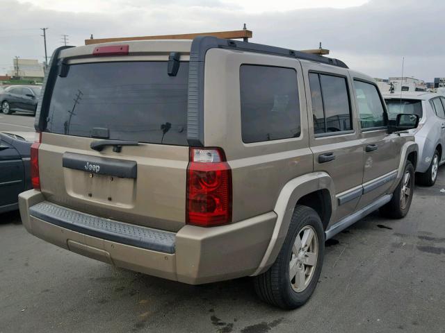 1J8HH48K86C289332 - 2006 JEEP COMMANDER TAN photo 4