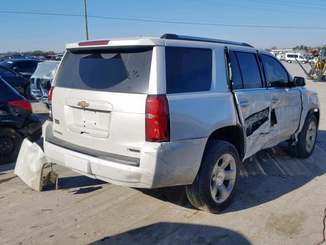 1GNSKCKC4HR264557 - 2017 CHEVROLET TAHOE K150 WHITE photo 4