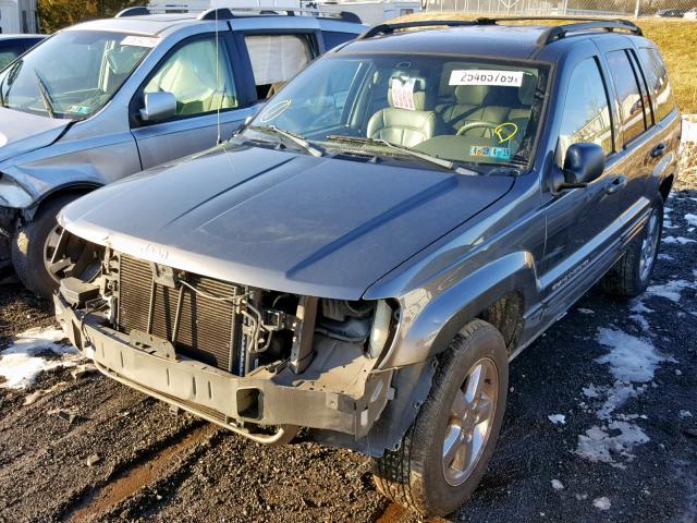 1J8GW58J94C380881 - 2004 JEEP GRAND CHER GRAY photo 2