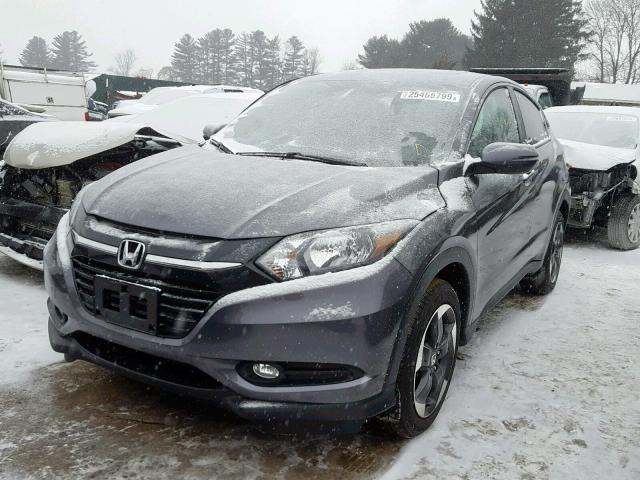 3CZRU6H53JM700926 - 2018 HONDA HR-V EX GRAY photo 2