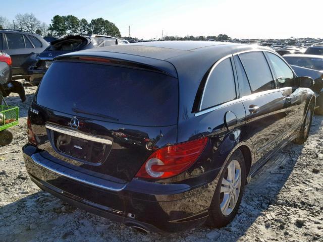 4JGCB56E18A064668 - 2008 MERCEDES-BENZ R 350 BLACK photo 4