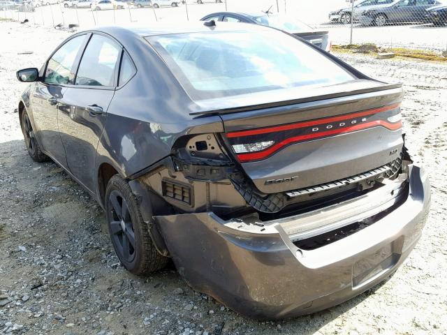 1C3CDFBB0FD221610 - 2015 DODGE DART SXT GRAY photo 3