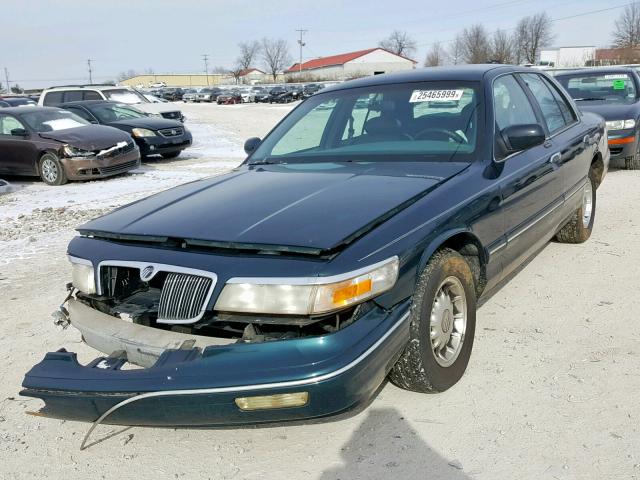 2MELM75W4VX711862 - 1997 MERCURY GRAND MARQ GREEN photo 2